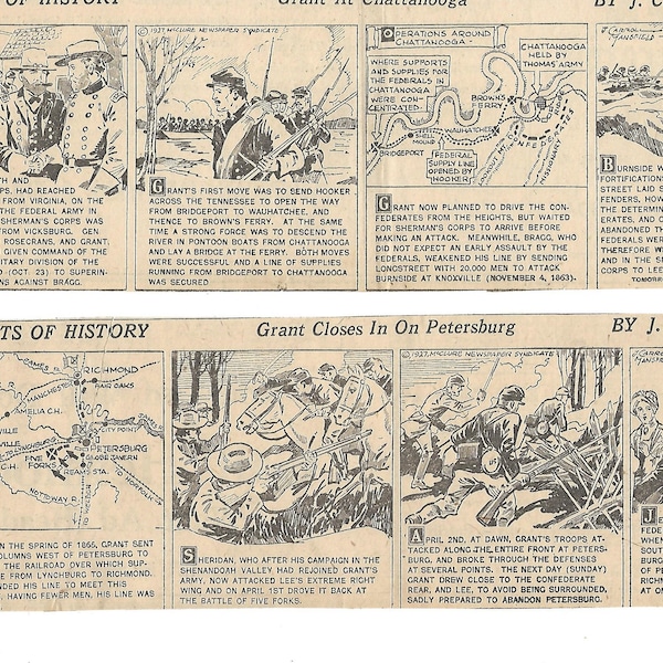 10 1930's "Highlights of History" newspaper clippings