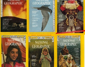 Bundles of Six National Geographic Mags From the 1970's - Etsy