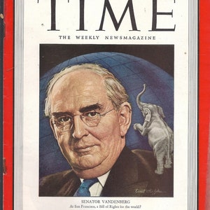 Your choice of these historic Time Magazines from the 1940's April 30, 1945