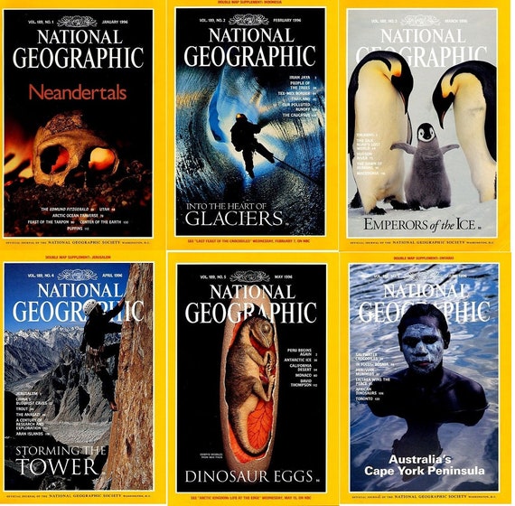 1995-1999 Bundles of National Geographic. - Etsy