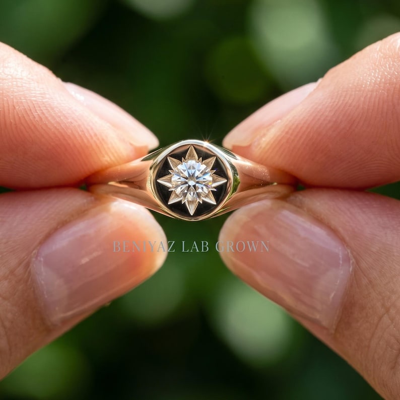 Starburst Signet Ring