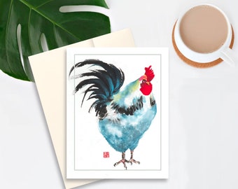 Rooster, symbol for prosperity, luck, pride, hope, a new day