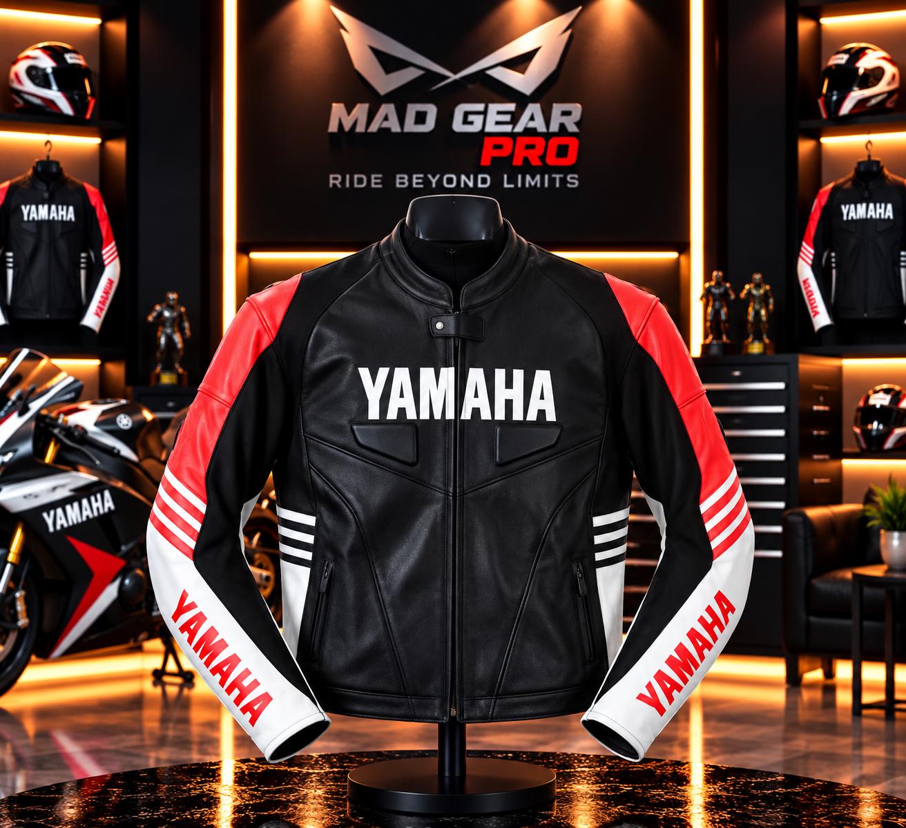 YAMAHA レザージャケット バイカー ヤマハ バイカージャケット - Etsy 日本