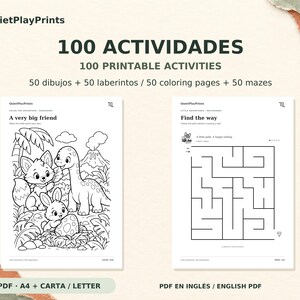 50 teckningar och 50 labyrinter för barn | PDF på engelska
