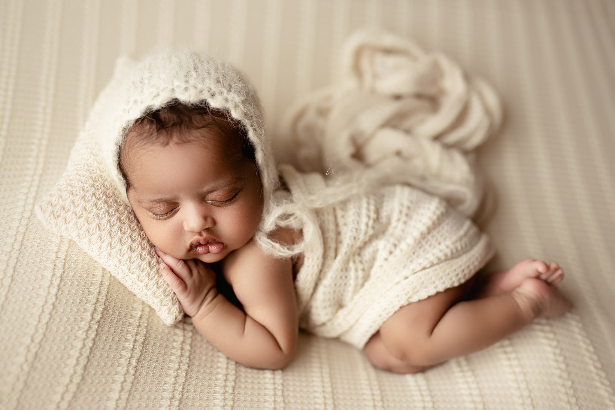 Brushed Alpaca Bonnet, Newborn Alpaca Bonnet, Baby Alpaca Bonnet, Newborn Photo Prop, Super Soft Newborn Bonnet