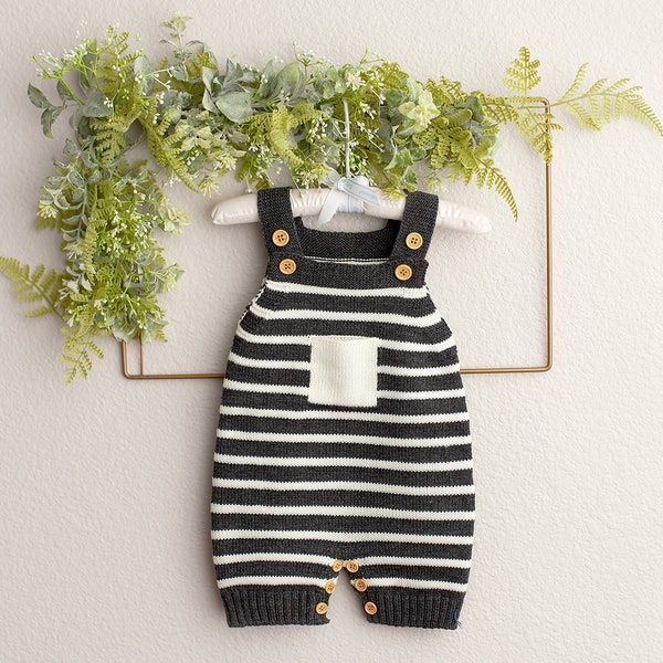 Baby Boy Knit Romper, Sitter Knit Outfit, Baby Boy Knit Romper, Infant Photography Prop, Baby Photo Shoot Outfit, Knit Baby Outfit