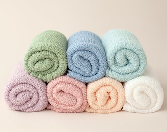 Newborn Web Wrap, Newborn Knit Stretch Wrap, Newborn Photo Prop, Baby Stretch Wrap, Textured Newborn Wrap, RTS