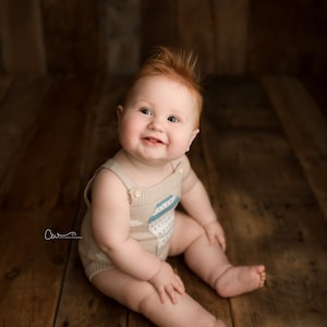 Charlee Romper, Sitter Knit Outfit, Baby Boy Knit Romper, Infant Photography Prop, Baby Photo Shoot Outfit, Knit Baby Outfit - 2 colors