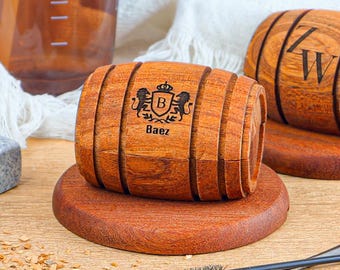 Kit personalizado de ahumador de whisky de madera, regalos de vino grabados con caja de regalo para esposo, padre o padrino de boda, juego personalizado de ahumador de cóctel y bourbon