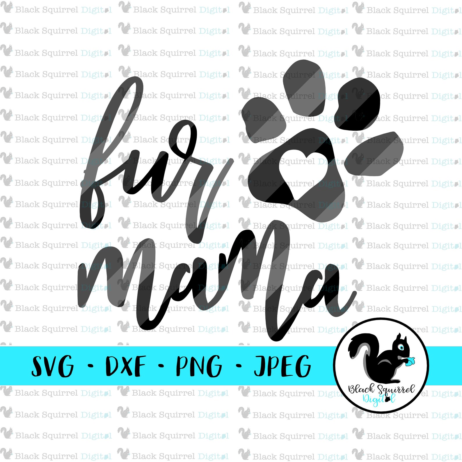 Fur Mama SVG Cut File Cuttable Cricut Silhouette HTV DXF - Etsy