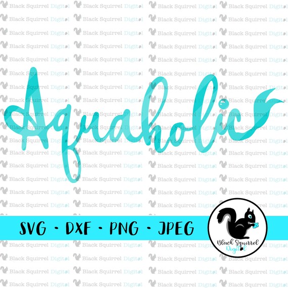 Download Aquaholic Underwater Ocean Life Little Mermaid Beach Sea Salt Aqua Svg Clipart Print And Cut File