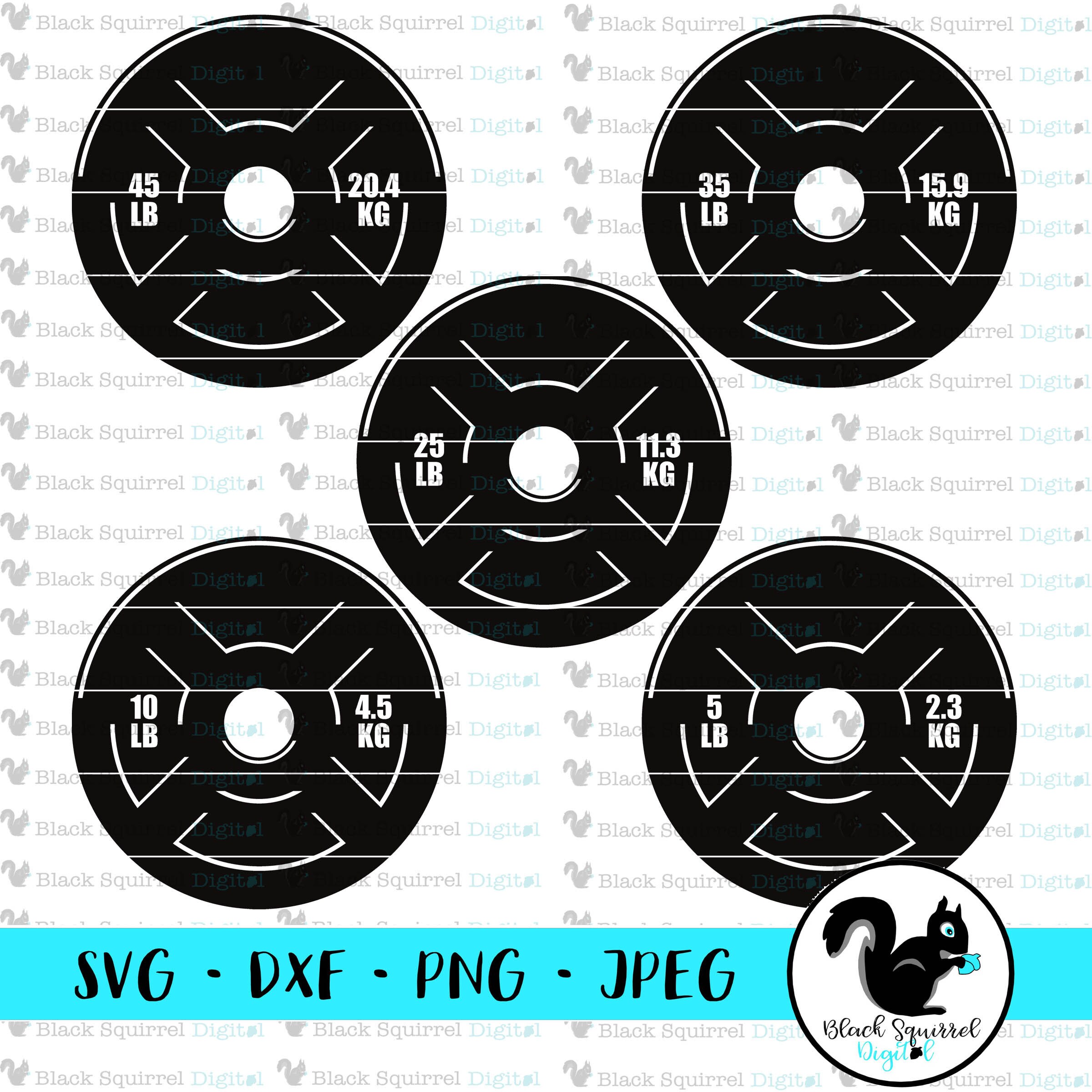 Weight Shape File Weight Plates SVG, Gym Clipart, Fitness Cut File (digital Download) - Etsy