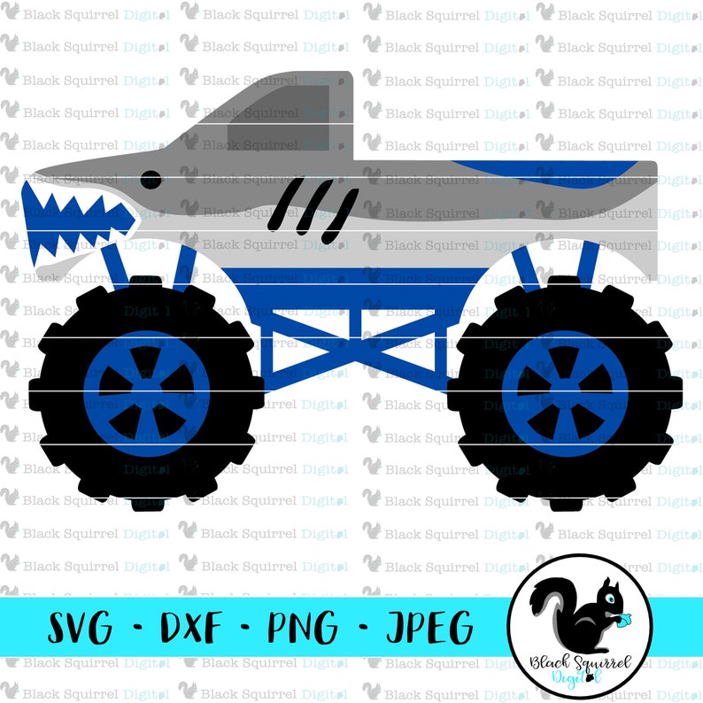 Free Free 83 Shark Monster Truck Svg SVG PNG EPS DXF File