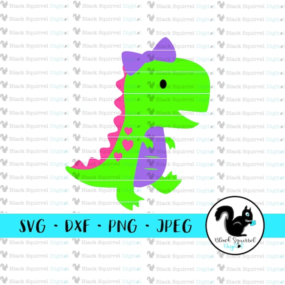 Download Girl T Rex Cut File Dinosaur Svg Dino Clipart Dino Birthday Etsy