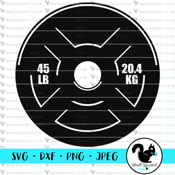 45 lb Weight Plate Lifting Gym Life Workout Muscle Shirt Tank Fitness SVG Clipart Print and Cut File Digital Download dxf png jpg