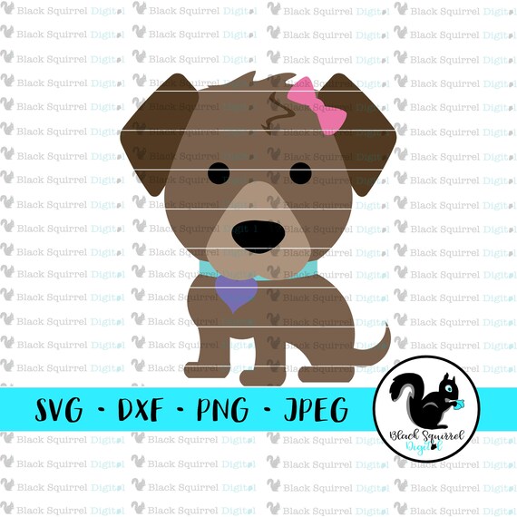 Pink Poodle Brown Labrador Print and Cut File dxf Puppies SVG jpg and Dalmatian Dog Bow Clipart png Silhouette Stencil Frenchie
