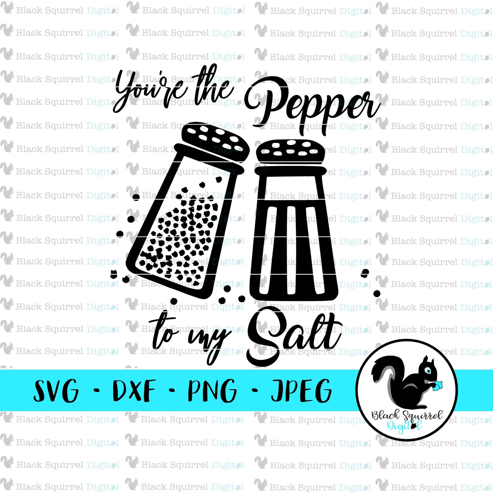 You're the Salt to My Pepper Best Friends Love Saying Etsy