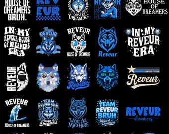 20+ Reveur House of Dreamer Png Bundle, Reveur Png, College Reveur Shirt, Blue-House Png, Reveur Wolf Png, Digital Download
