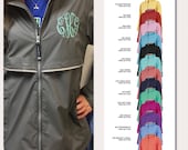 Rain Coat Monogrammed Monogram Rain Jacket Women 39 s Personalized Charles River Full Zip New Englander Rain Coat Gray Grey