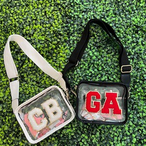 Bolso transparente con parche personalizado: bolso bandolera blanco para conciertos en estadios imagen 6