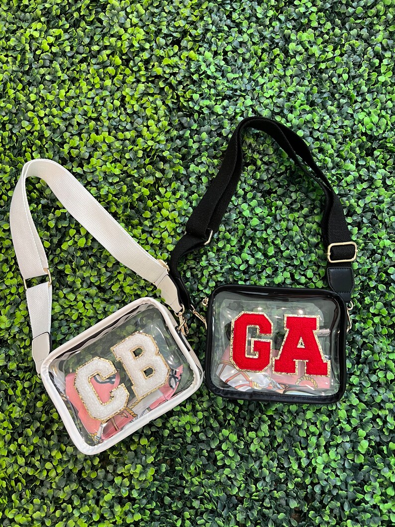 Bolso transparente con parche personalizado: bolso bandolera blanco para conciertos en estadios imagen 6