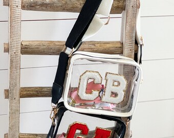 Buy White Clear Purse With Custom Patches Stadium or Concert Online in  India 