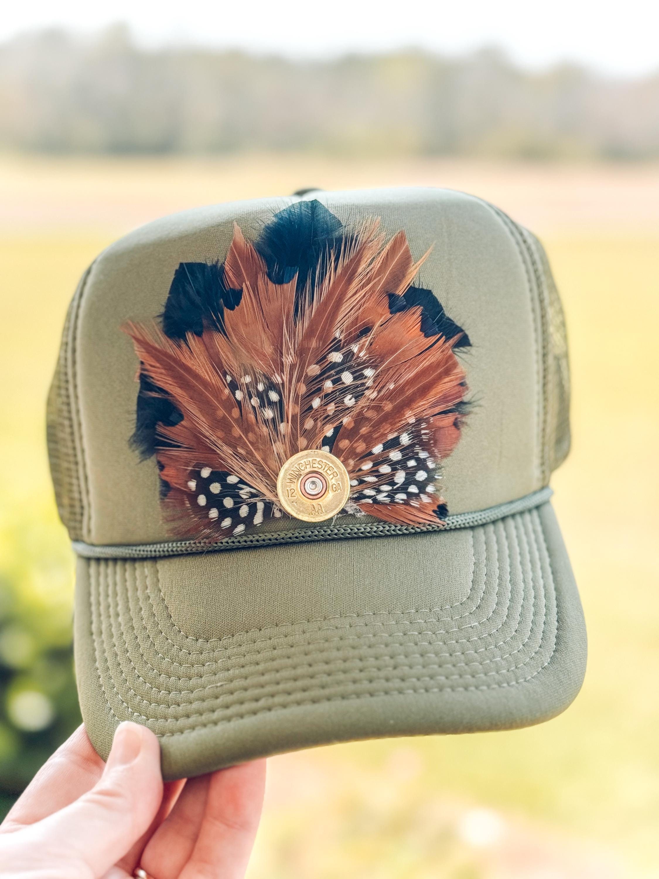 Embroidered Brown Hat with Feather Detail Brown Suffolk Fedora Wool Hat for Women | Wool Felt |Brimmed  main image 3