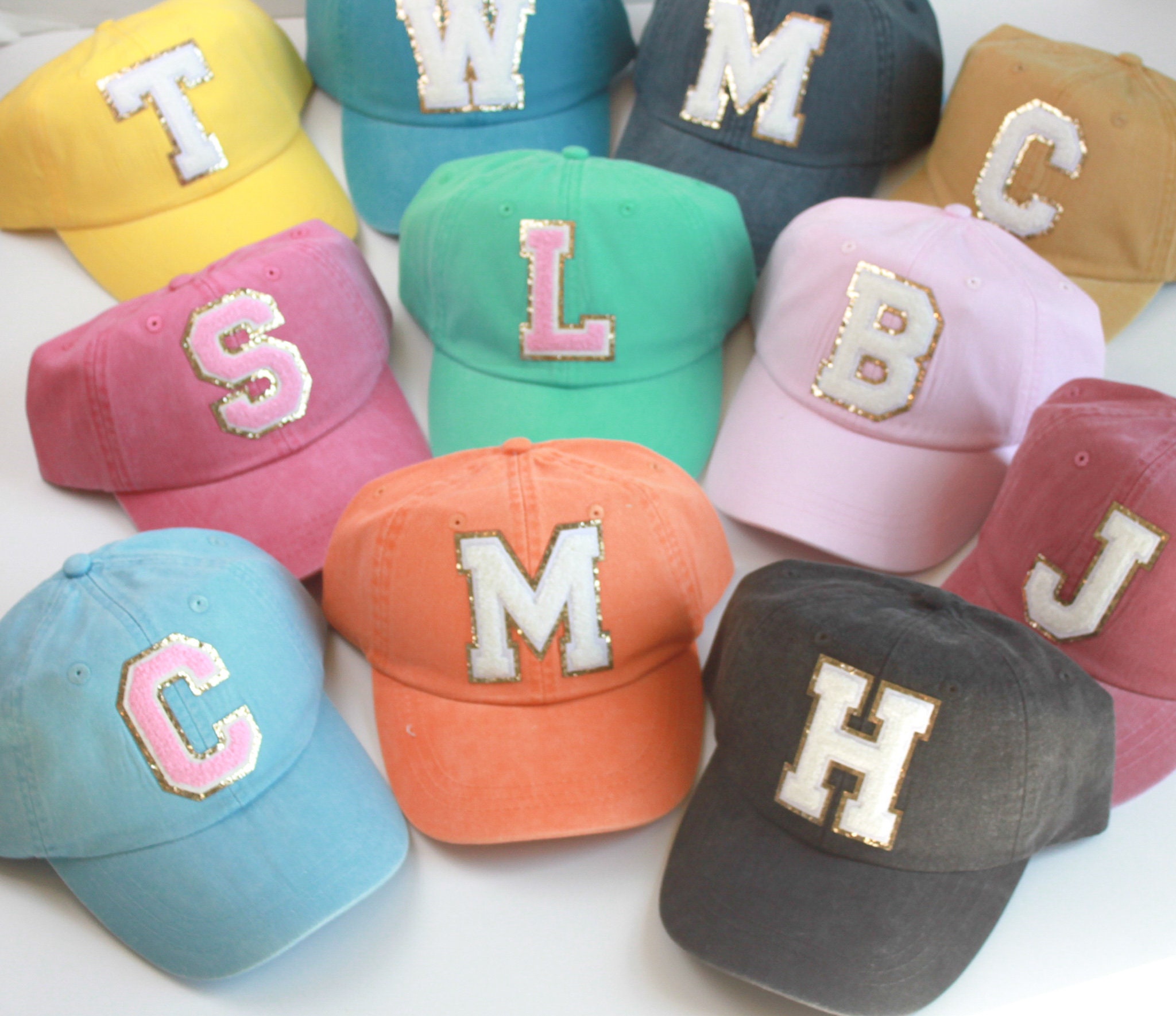 Vintage Chenille Varsity Letter Patch Hat Personalized Etsy