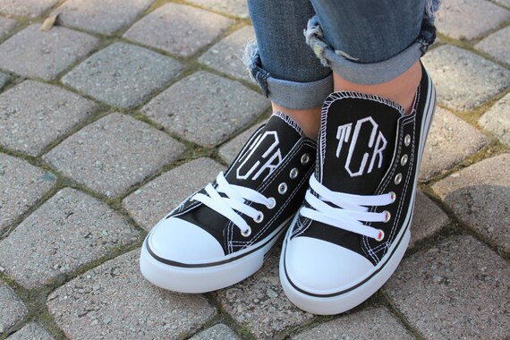 monogrammed running shoes