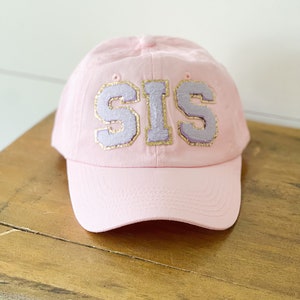 SIS Hat with Varsity Letter Patches Youth Hat  - Personalized Kids BaseBall Cap