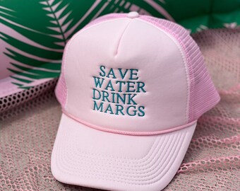 Save Water Drink Margs Trucker Hat - Bachelorette Party  display picture 2
