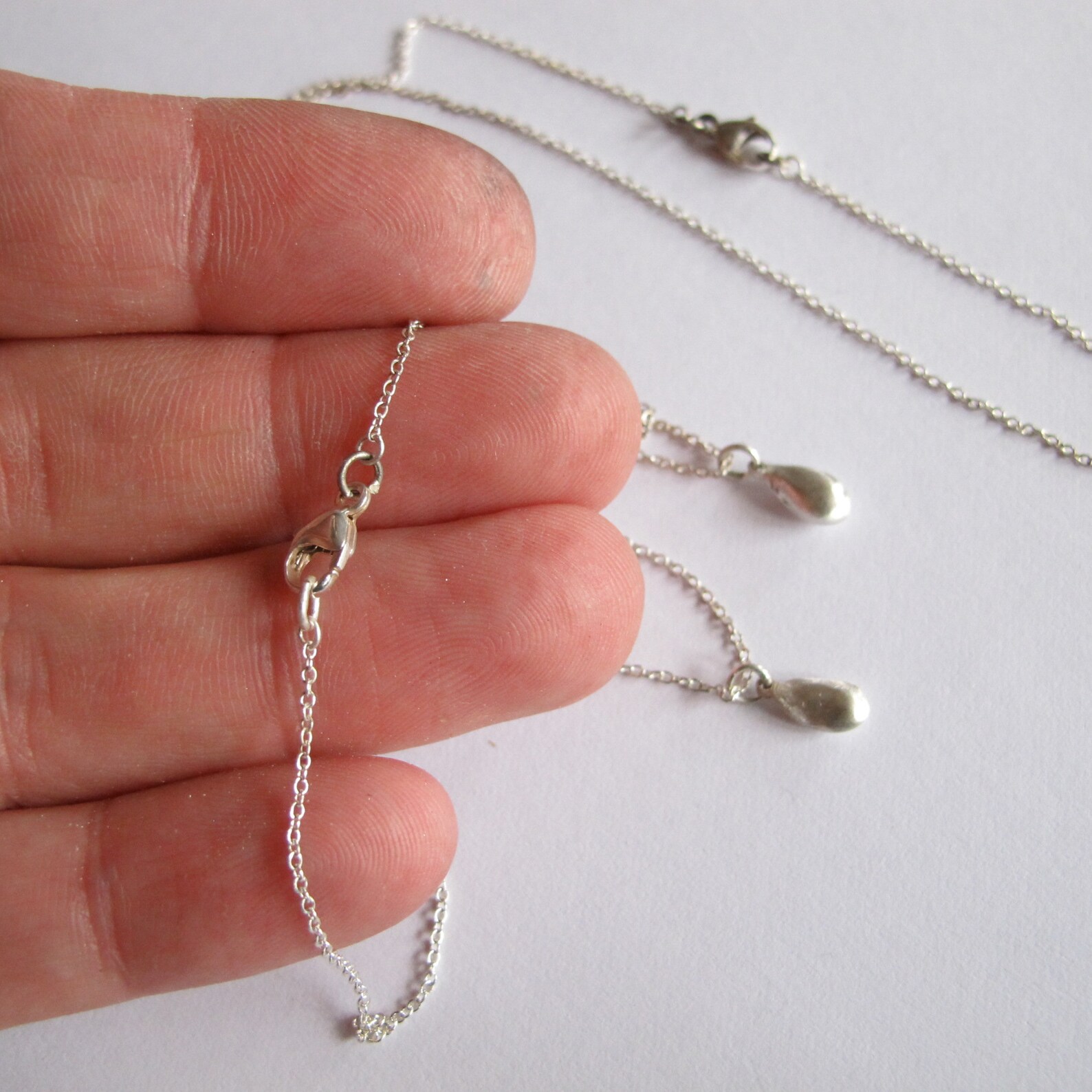 Tiny Silver Appleseed Pendant Necklace Apple Seed Pendant Etsy UK