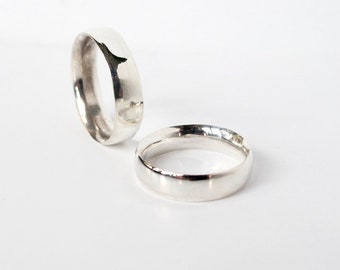 Silver comfort fit ring for everyone