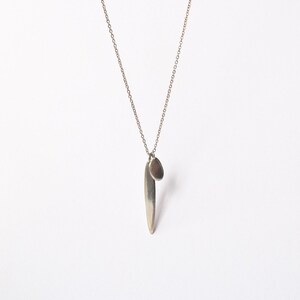 Silver charm necklace for layering