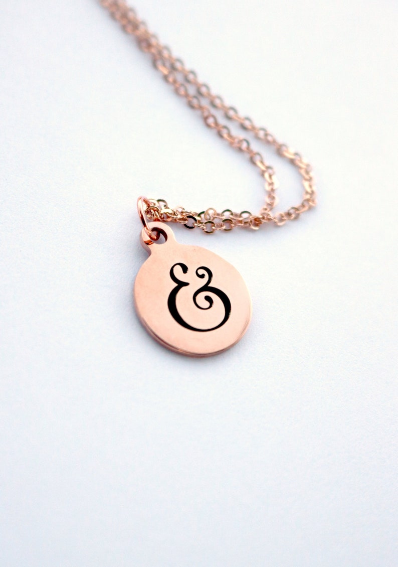 Ampersand in Rose Gold Christian Jewelry LDS Faith 18 Etsy
