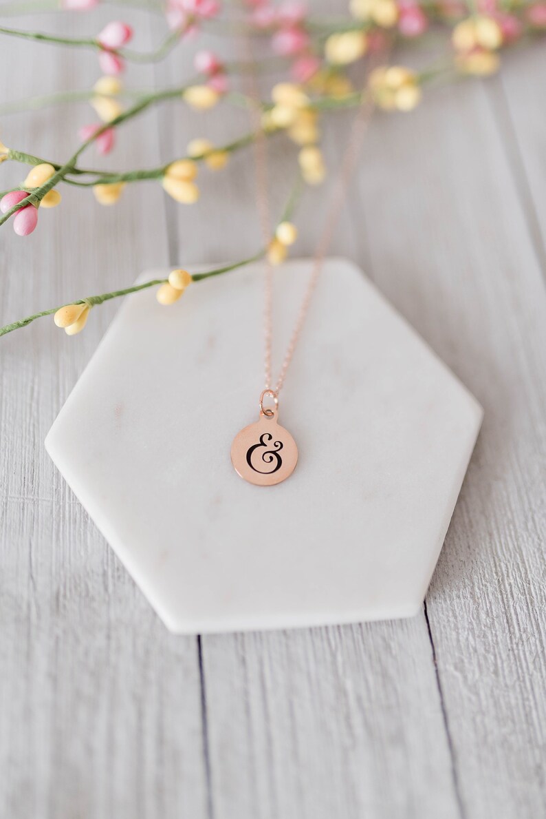 Ampersand in Rose Gold Christian Jewelry LDS Faith 18 Etsy