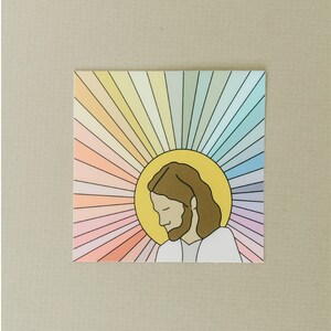 Vinyl Sticker, The Lord Is My Light, Savior Drawing Sticker, Rainbow Jesus Sticker, Inspirational Sticker, High Quality Sticker, LDS image 6