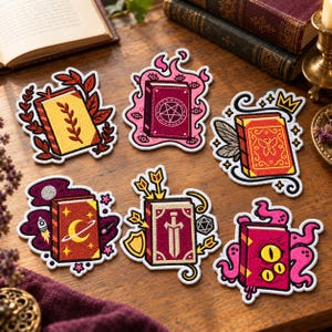 Fantasy Book Embroidered Patches, Magic Spellbook Iron On Patch, Witchy Book Lover Patch, Dark Academia Gift, Jacket Backpack Decor