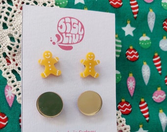 Christmas stud pack - Gingerbread man