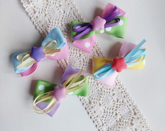 Children/Girls hair clip/hair bow - Candy dots