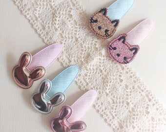 Cats and bunnies snap clip set