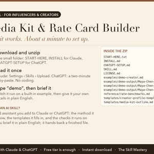 Media Kit & Rate Card Builder: how it works in three steps and what's inside the zip