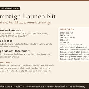 Campaign Launch Kit: how it works in three steps and what's inside the zip
