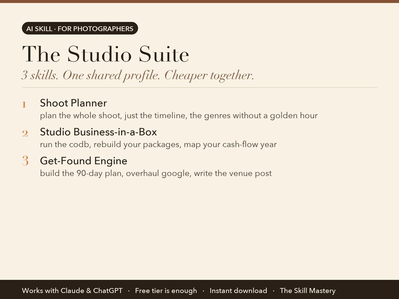 The Studio Suite: what's in the bundle