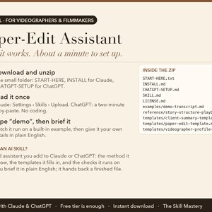 Paper-Edit Assistant: how it works in three steps and what's inside the zip