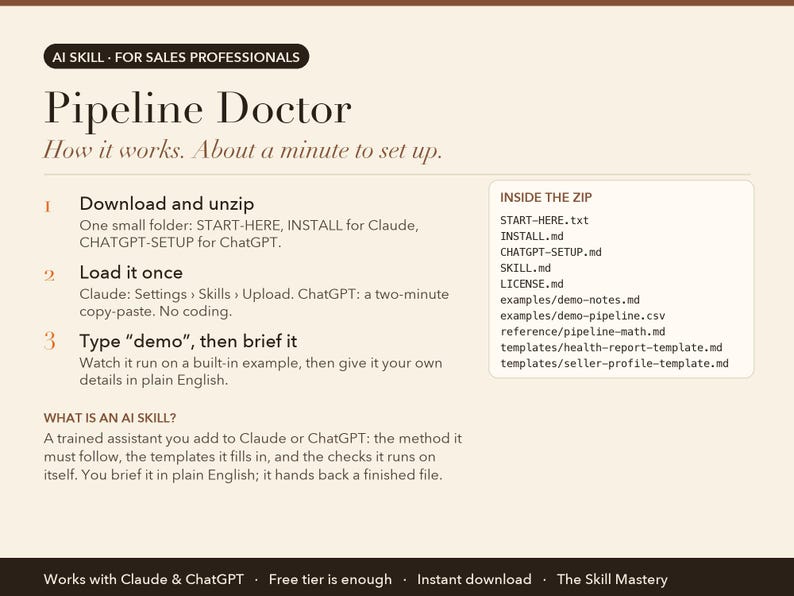 Pipeline Doctor: how it works in three steps and what's inside the zip