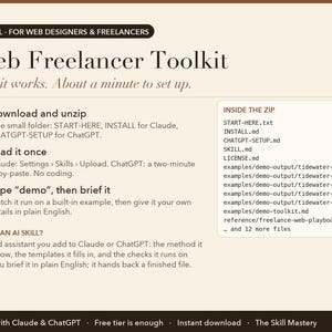 Web Freelancer Toolkit: how it works in three steps and what's inside the zip