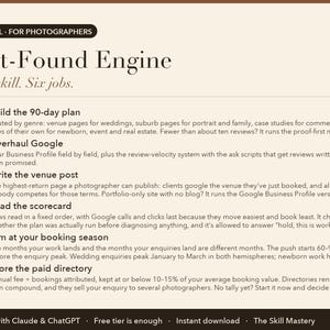 Get-Found Engine: what it does, the six jobs