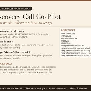 Discovery Call Co-Pilot: how it works in three steps and what's inside the zip