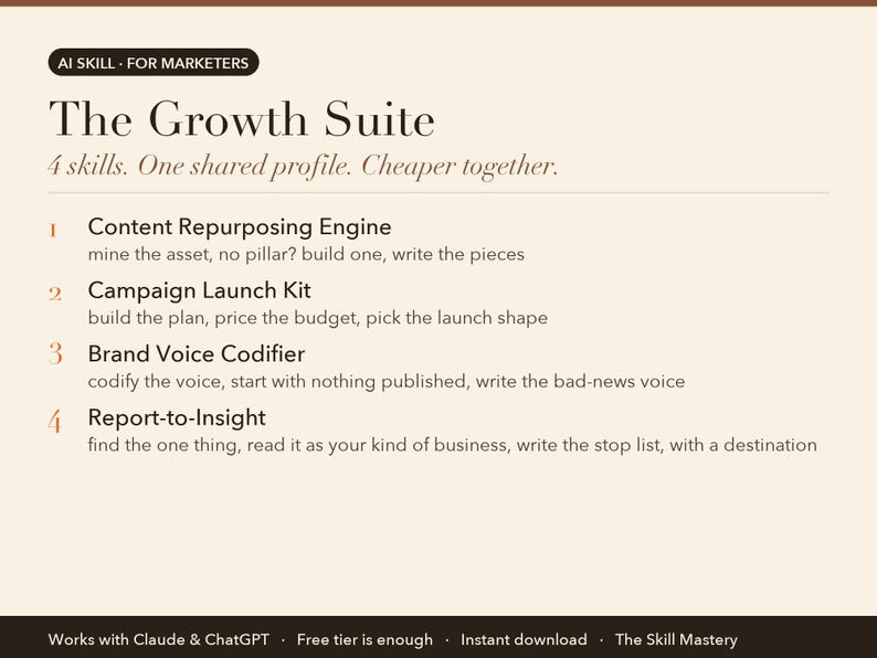 The Growth Suite: what's in the bundle